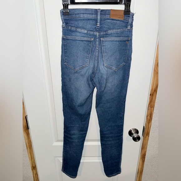 Madewell Distressed Blue Skinny Jeans - Picture 3 of 4